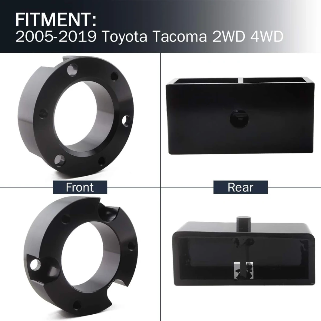 3" Front and 2" Rear Leveling Lift Kit with 2WD 4WD for Tacoma